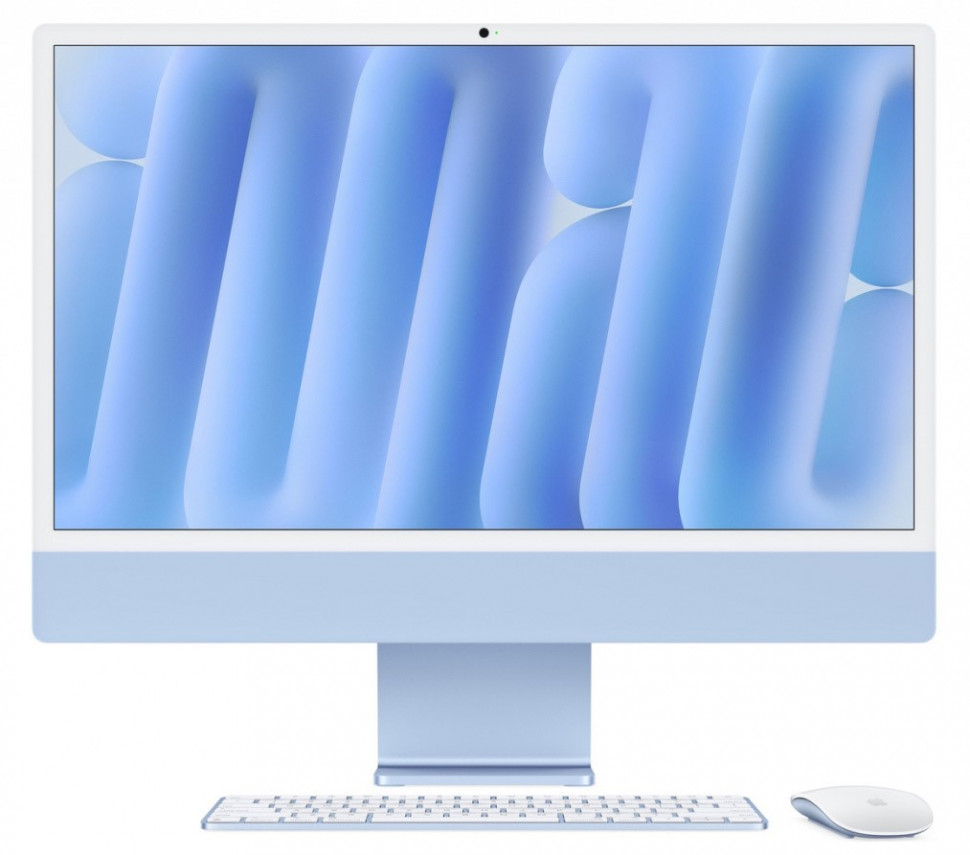 Моноблок Apple iMac 24" 2024 Retina 4.5K MWV13 (M4 10-core GPU, 16/256GB) Синий