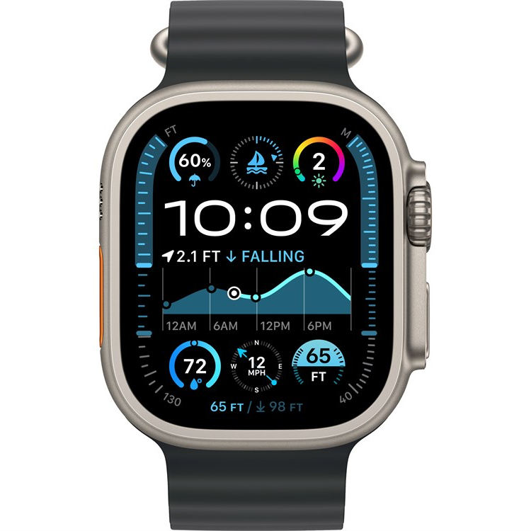 Умные часы Apple Watch Ultra 2 2024 49mm Natural Titanium Case with Black Ocean Band