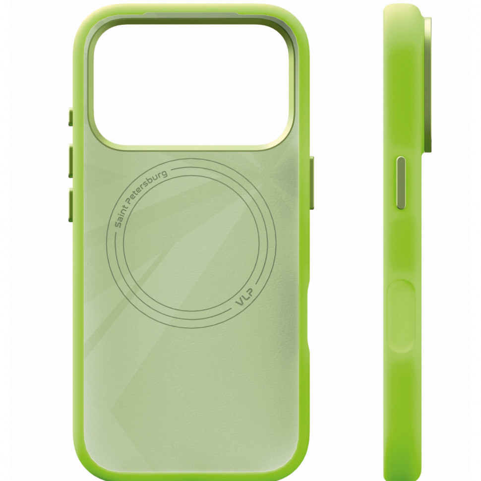 Чехол защитный VLP Aster Pro Case MagSafe для iPhone 17 Pro Лайм