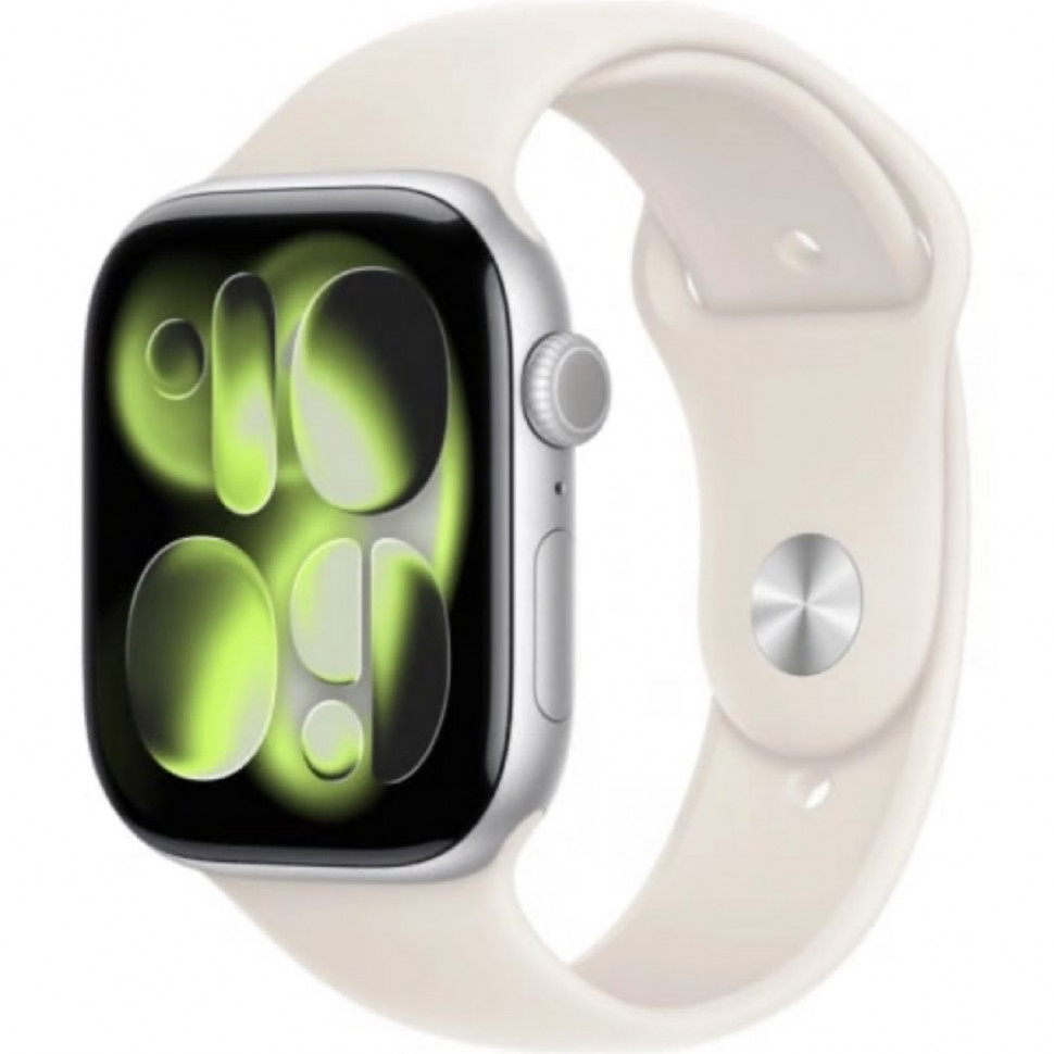 Умные часы Apple Watch Series 11 46mm Silver Aluminum Case with Light Blush Sport Band (M/L)