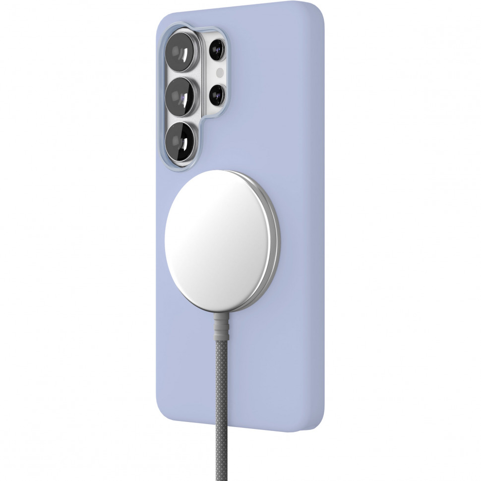 Чехол защитный VLP Aster Pro Case с MagSafe для Samsung Galaxy S26 Ultra Голубой