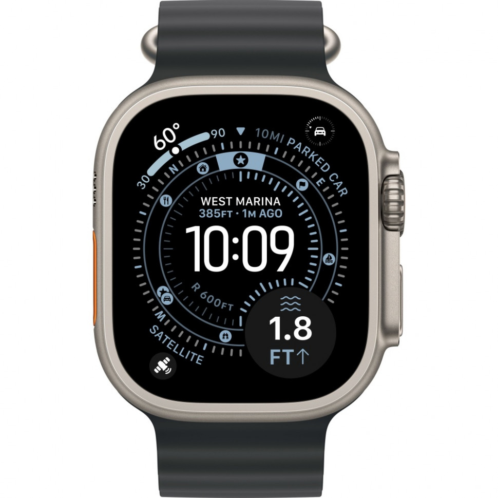 Умные часы Apple Watch Ultra 3 2025 49mm Natural Titanium Case with Black Ocean Band