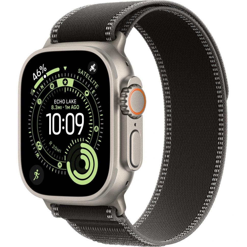 Умные часы Apple Watch Ultra 3 2025 49mm Natural Titanium Case with Black/Charcoal Trail Loop (M/L)