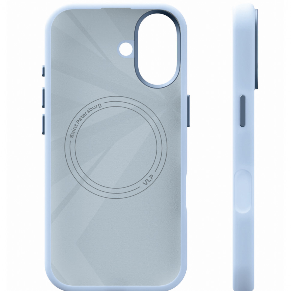 Чехол защитный VLP Aster Pro Case MagSafe для iPhone 17 Голубой