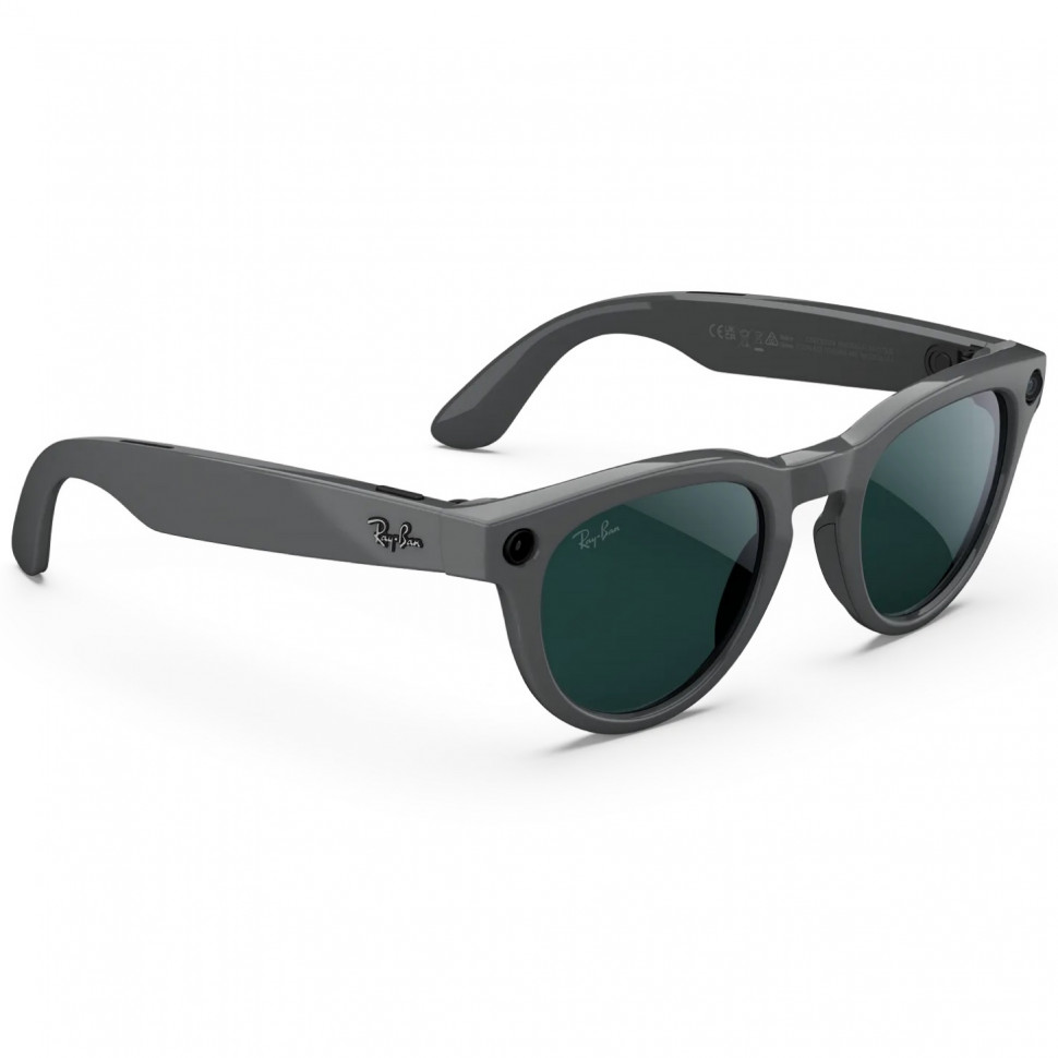 Умные очки Ray-Ban Headliner (Gen 2) Shiny Asteroid Grey Clear/Emerald Transitions (RW4013)