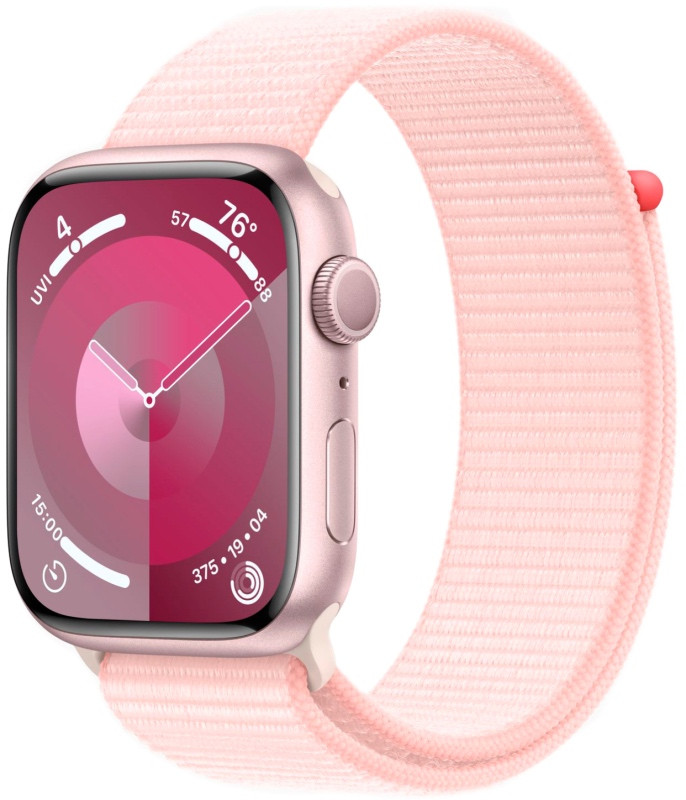 Умные часы Apple Watch Series 9 41mm Pink Aluminum Case with Pink Sport Loop