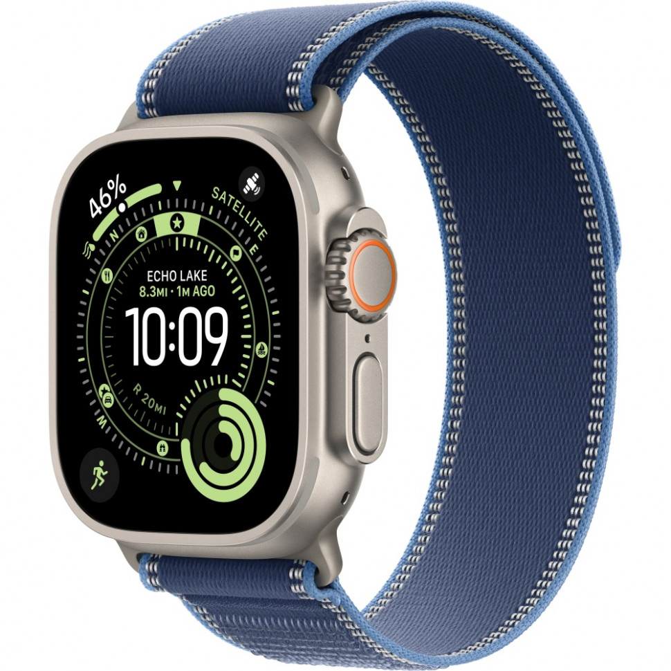 Умные часы Apple Watch Ultra 3 2025 49mm Natural Titanium Case with Blue/Bright Blue Trail Loop (S/M)