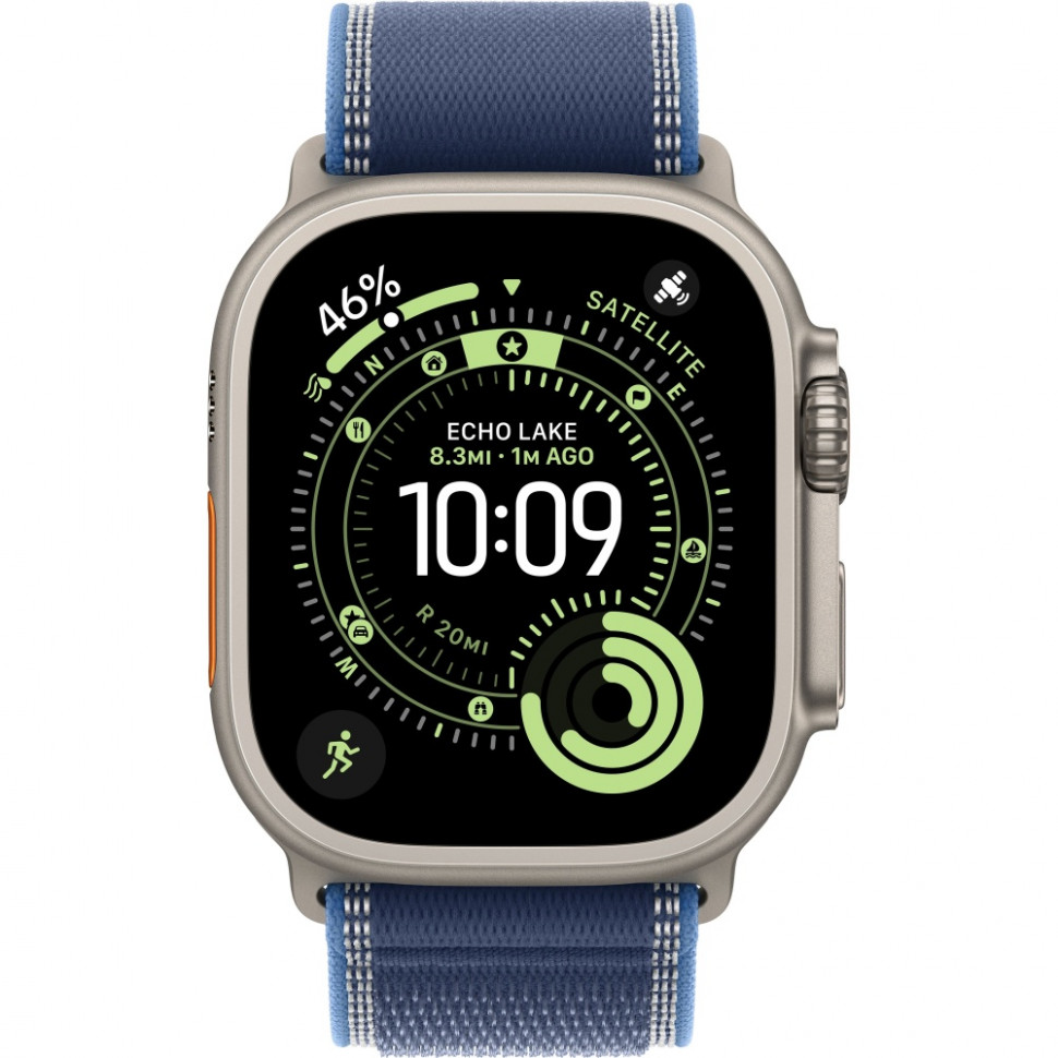 Умные часы Apple Watch Ultra 3 2025 49mm Natural Titanium Case with Blue/Bright Blue Trail Loop (S/M)