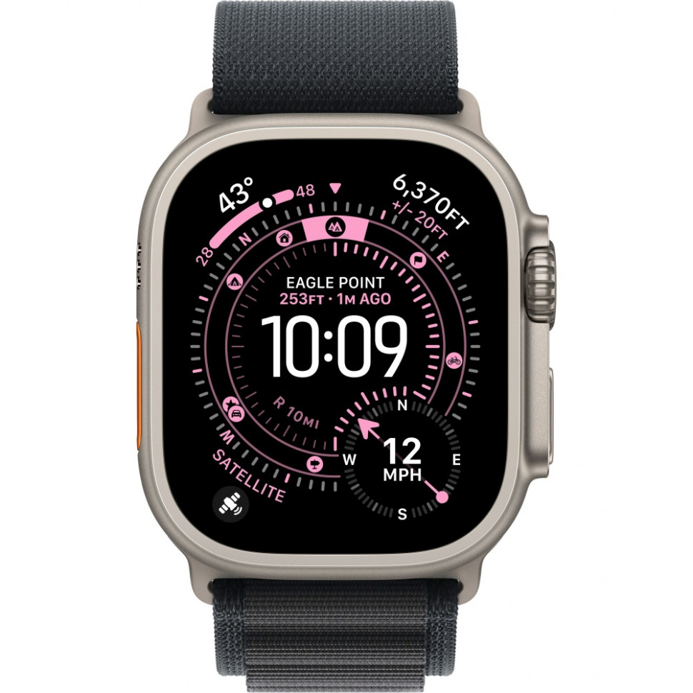 Умные часы Apple Watch Ultra 3 2025 49mm Natural Titanium Case with Black Alpine Loop (M)