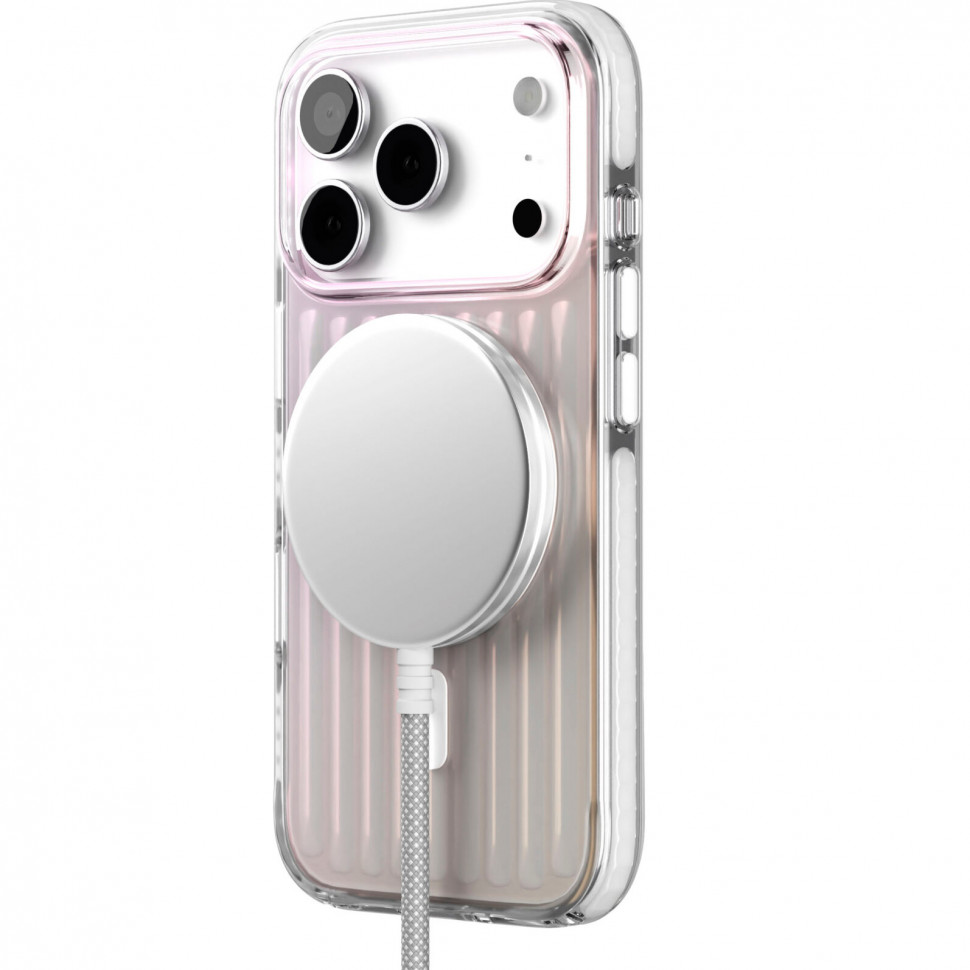 Чехол защитный VLP Pulse Case MagSafe для iPhone 17 Pro Перламутровый