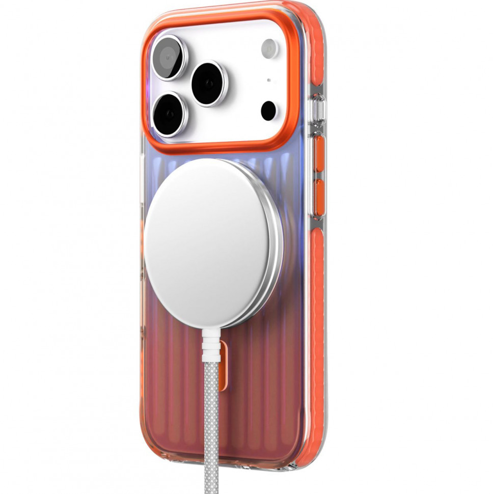 Чехол защитный VLP Pulse Case MagSafe для iPhone 17 Pro Оранжевый