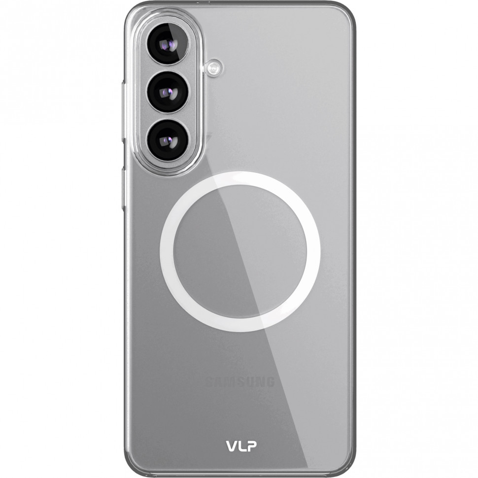 Чехол защитный VLP Puro Case с MagSafe для Samsung Galaxy S26 Прозрачный
