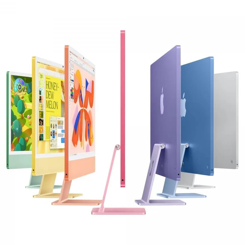 Моноблок Apple iMac 24" 2024 Retina 4.5K MWUV3 (M4 10-core GPU, 16/512GB) Серебро