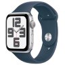 Умные часы Apple Watch SE 2023 44mm Silver Aluminum Case with Sport Band Storm Blue (M/L)