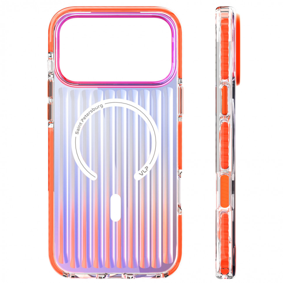 Чехол защитный VLP Pulse Case MagSafe для iPhone 17 Pro Max Оранжевый