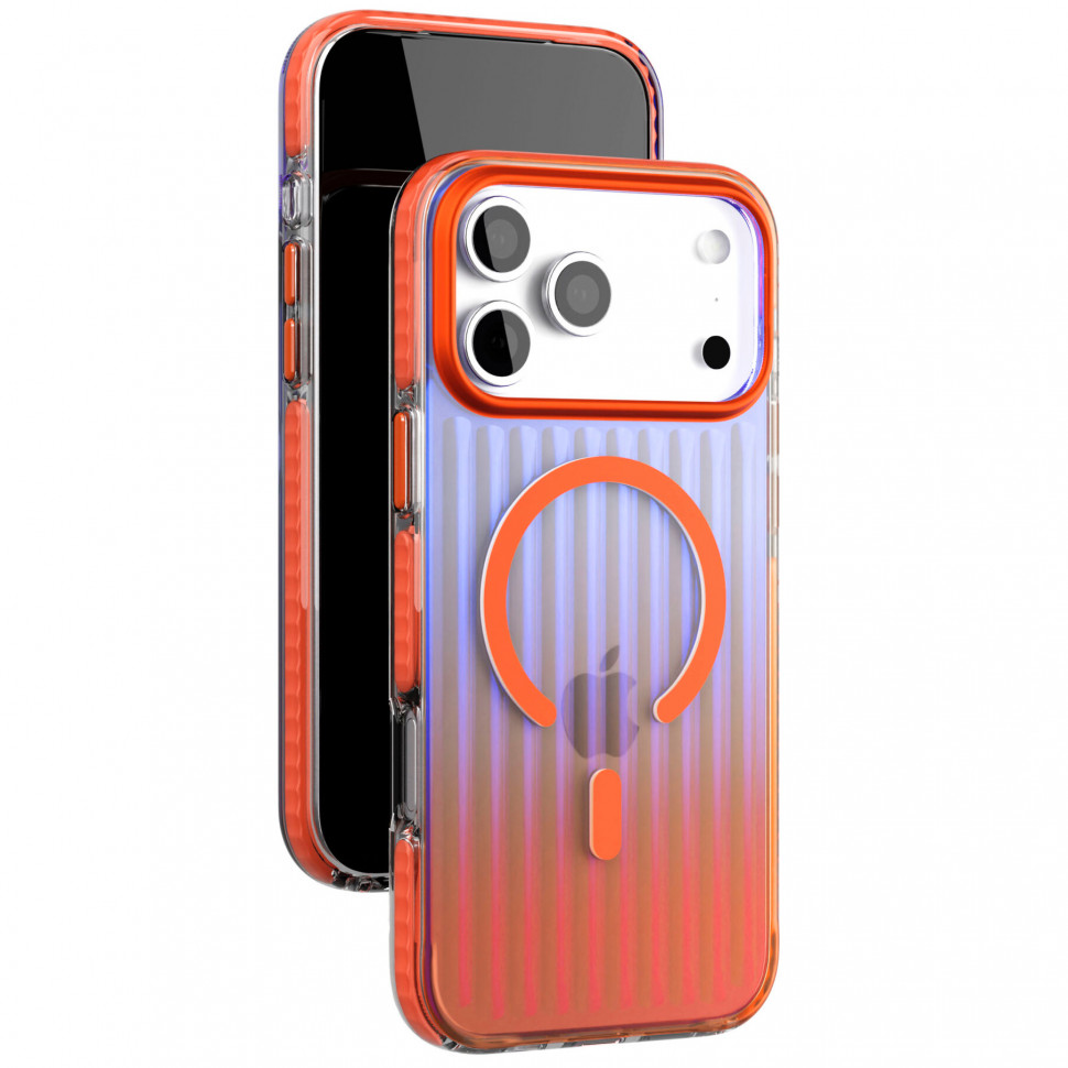 Чехол защитный VLP Pulse Case MagSafe для iPhone 17 Pro Max Оранжевый