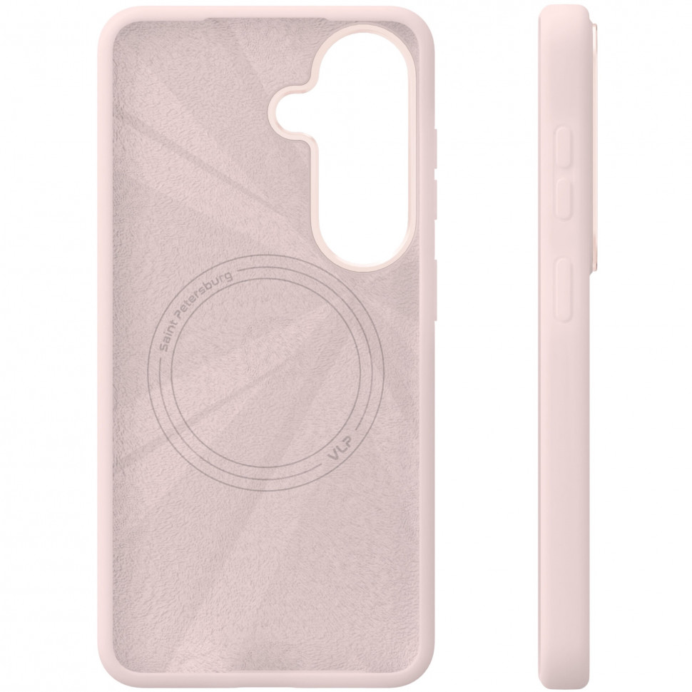 Чехол защитный VLP Aster Pro Case с MagSafe для Samsung Galaxy S26 Розовый 