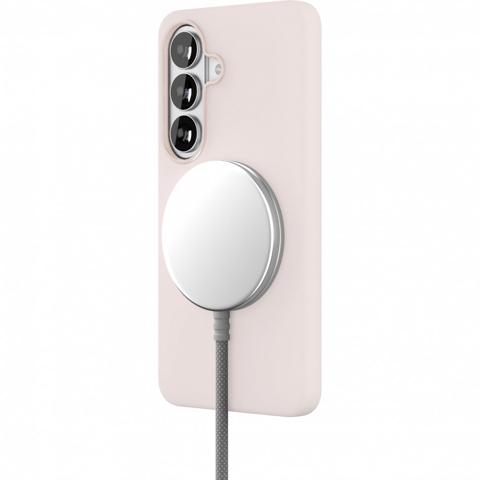 Чехол защитный VLP Aster Pro Case с MagSafe для Samsung Galaxy S26 Розовый 