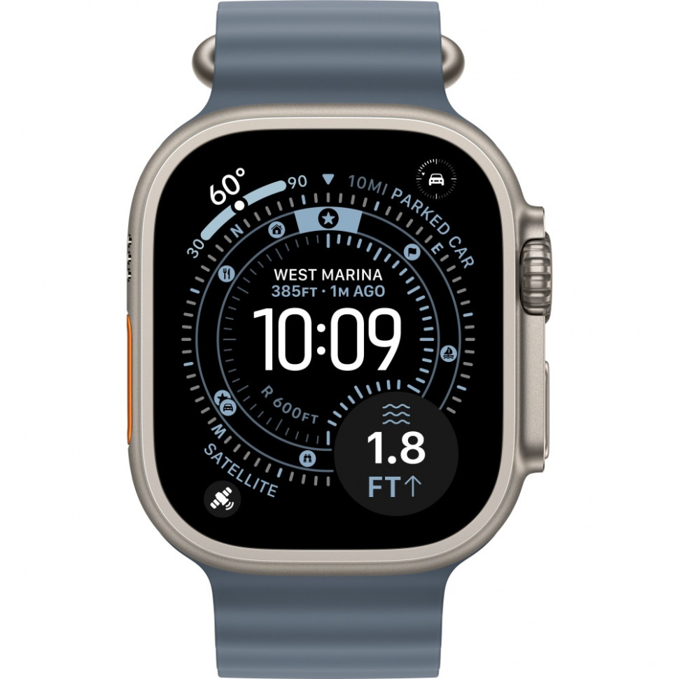 Умные часы Apple Watch Ultra 3 2025 49mm Natural Titanium Case with Anchor Blue Ocean Band