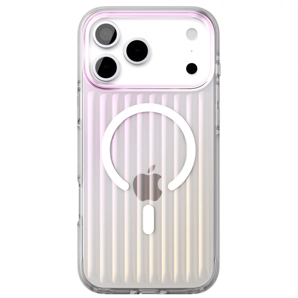 Чехол защитный VLP Pulse Case MagSafe для iPhone 17 Pro Max Перламутровый