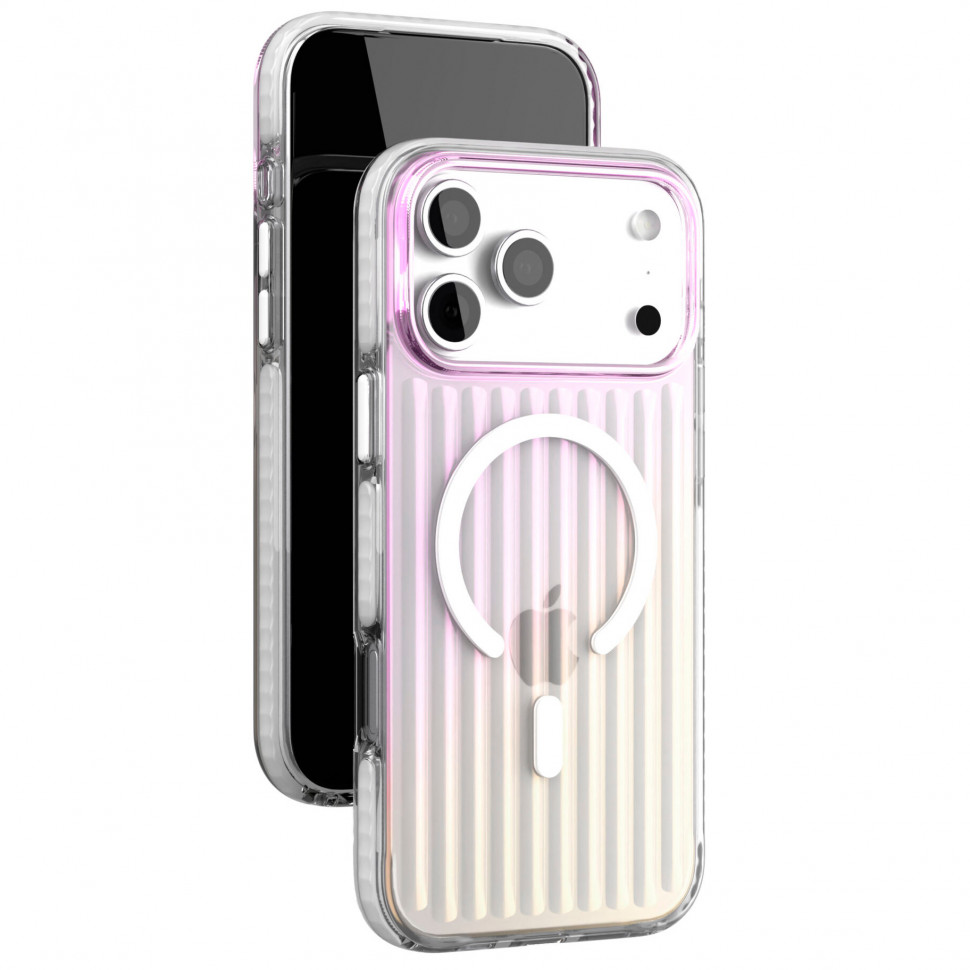 Чехол защитный VLP Pulse Case MagSafe для iPhone 17 Pro Max Перламутровый