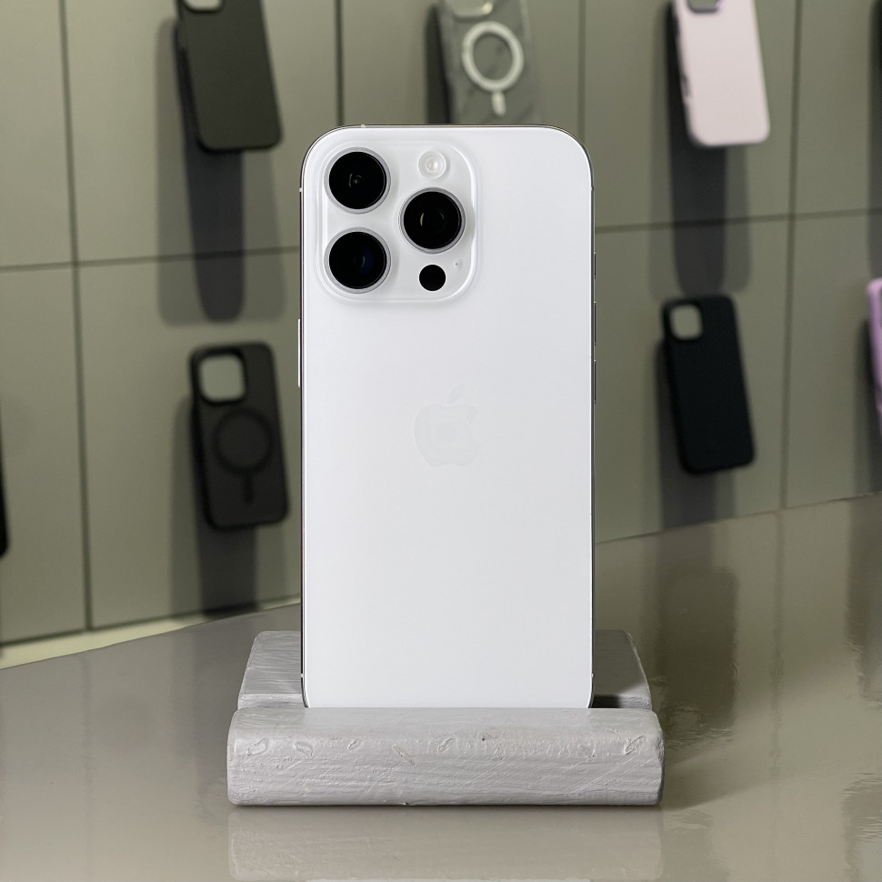 Смартфон Apple iPhone 16 Pro 256GB Белый титан (White Titanium) eSIM (Б/У)