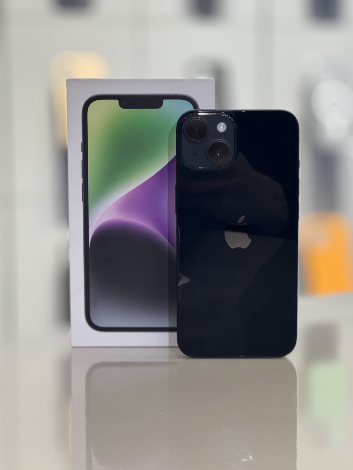 Смартфон Apple iPhone 14 256GB Черный (Midnight)(Б/У)