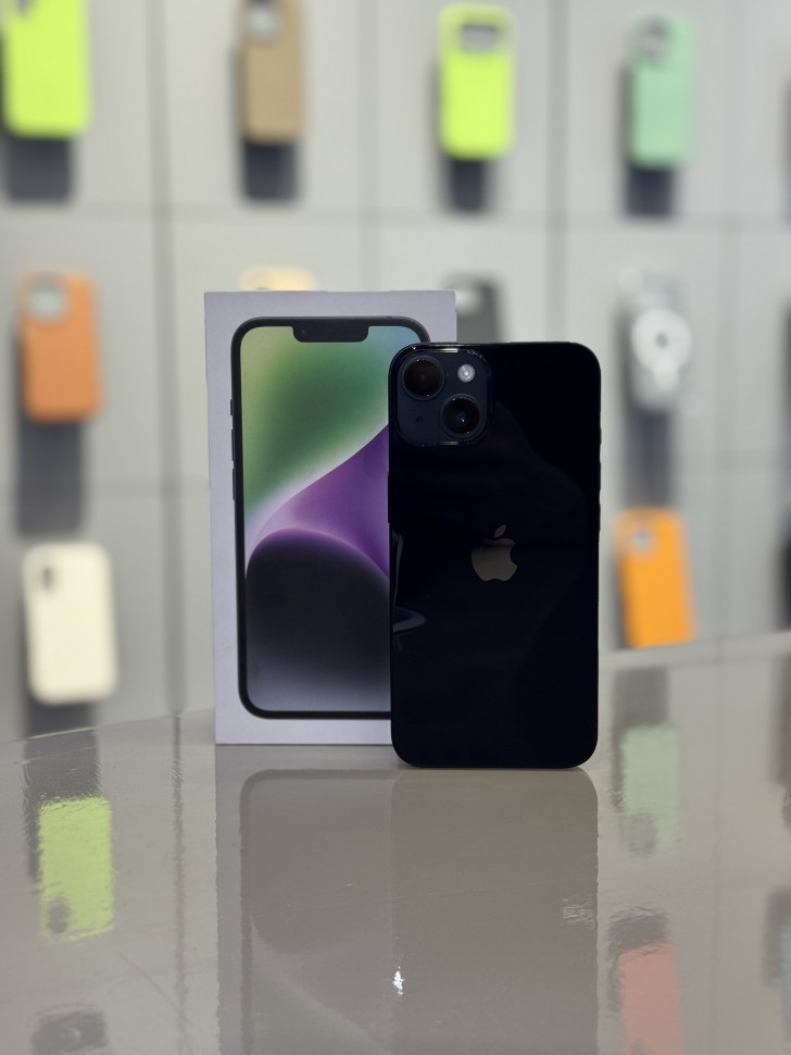 Смартфон Apple iPhone 14 256GB Черный (Midnight)(Б/У)