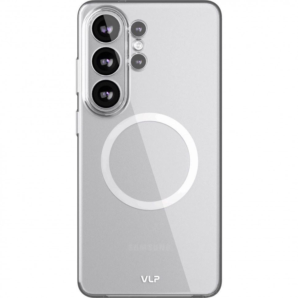 Чехол защитный VLP Puro Case с MagSafe для Samsung Galaxy S26 Ultra Прозрачный