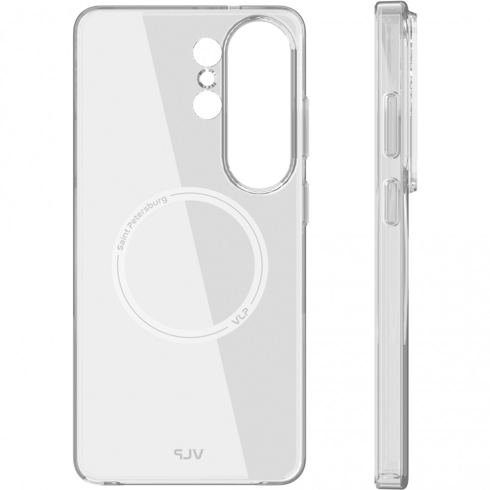 Чехол защитный VLP Puro Case с MagSafe для Samsung Galaxy S26 Ultra Прозрачный