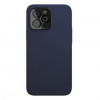 Чехол защитный VLP Silicone Case для iPhone 14 Pro Темно-синий