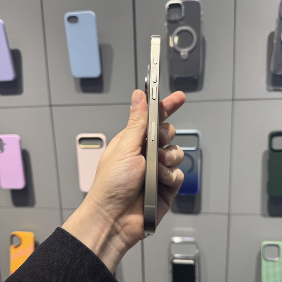 Смартфон Apple iPhone 15 Pro Max 256GB Натуральный титан (Natural Titanium) DualSim (Б/У)