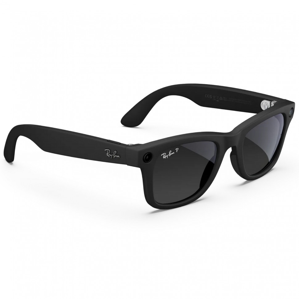 Умные очки Ray-Ban Wayfarer (Gen 2) Matte Black Polarized Gradient Graphite (L)