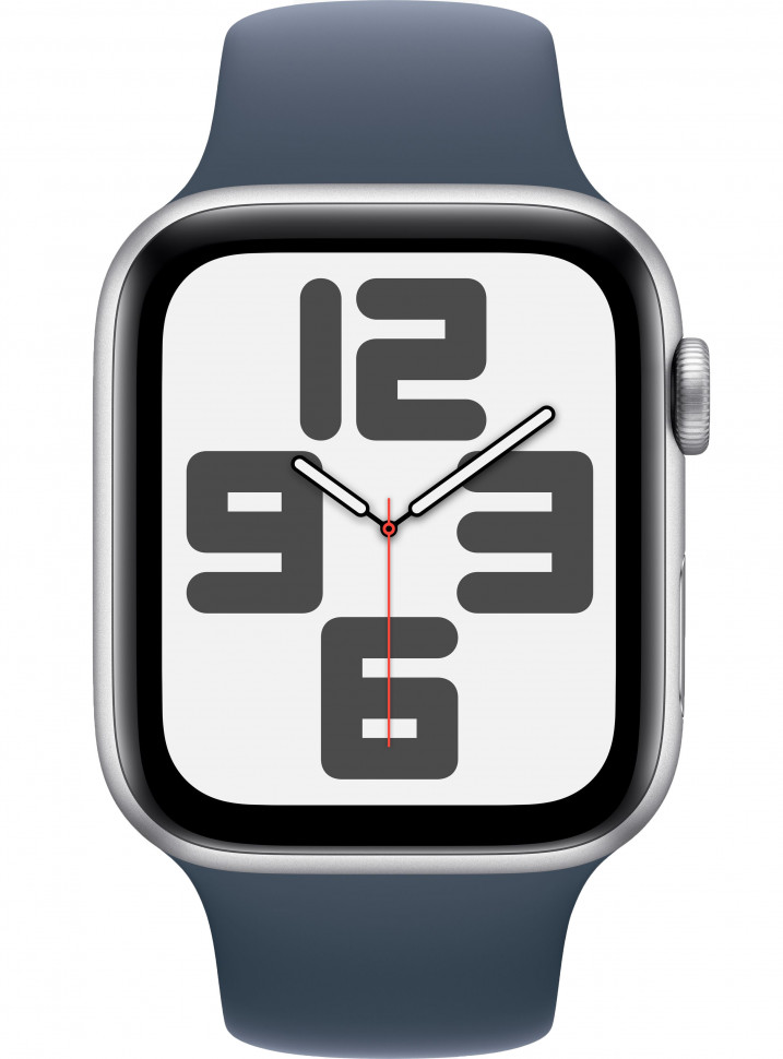 Умные часы Apple Watch SE 2023 44mm Silver Aluminum Case with Sport Band Storm Blue (S/M)