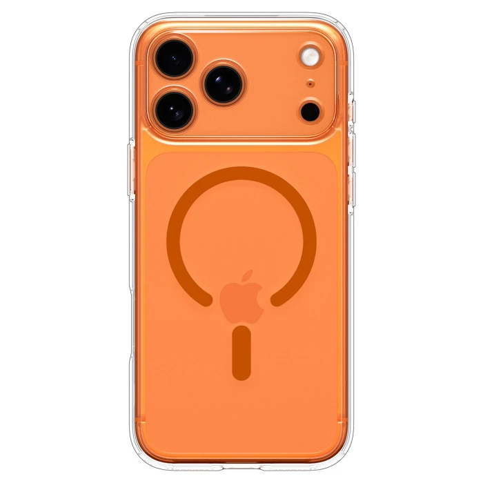 Чехол защитный Spigen Ultra Hybrid MagSafe для iPhone 17 Pro Оранжевый (Glossy Orange)