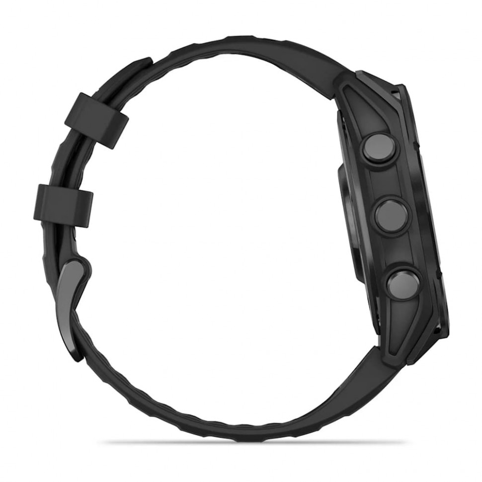 Умные часы Garmin Fenix 8 47mm AMOLED Slate Gray with Black Silicone Band (010-02904-00)